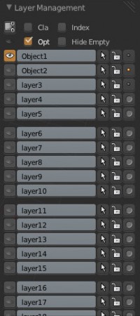 Layer Managementパネル