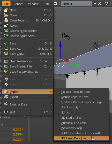 Blender Addon Review Iesファイルをインポートするアドオン Ies Lamps To Cycles Cgrad Project