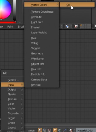Vertex Color Node