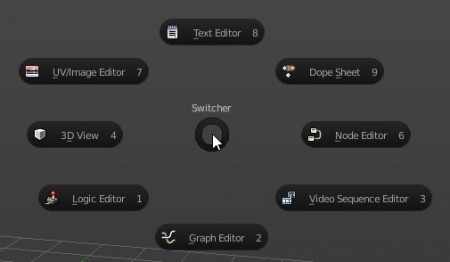 Blender editor switcher