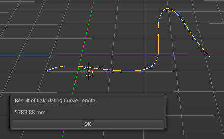 Curve length(カーブの長さを表示）