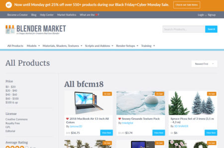 Blender Market sale