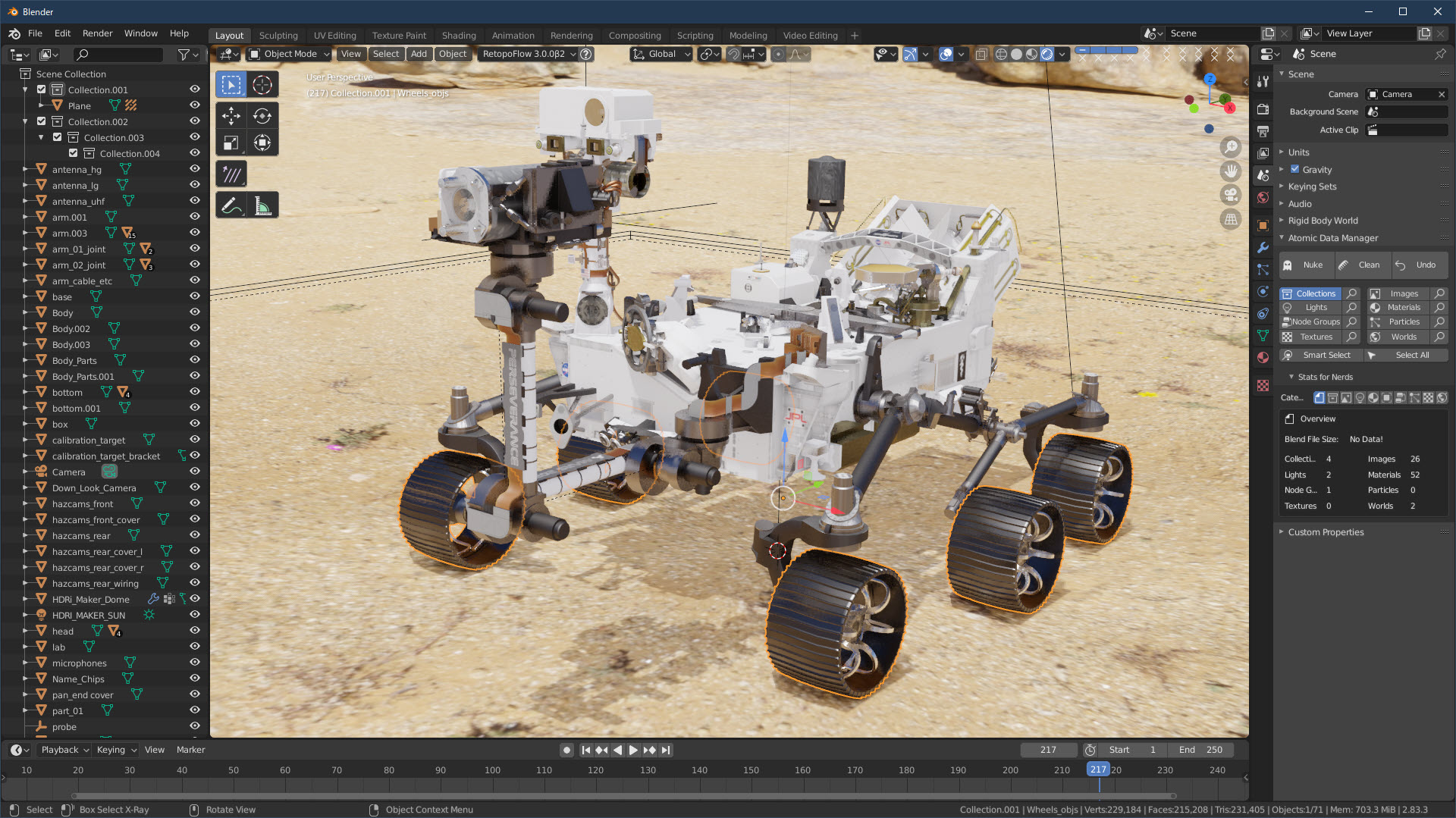 火星探査ローバー Perseverance の3dモデル配布 Cgrad Project