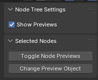 Side tool bar, Node setting